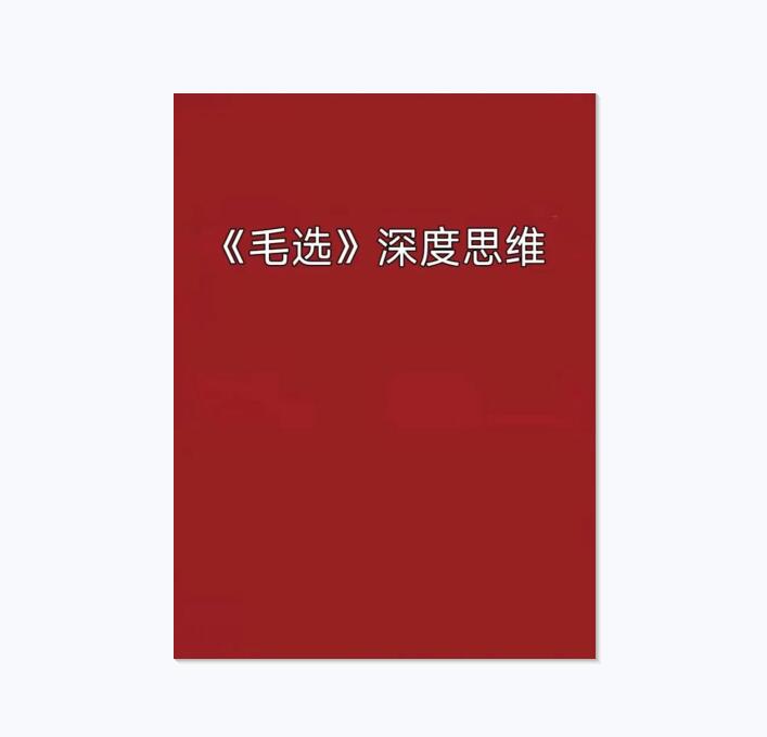 《毛选深度思维》PDF