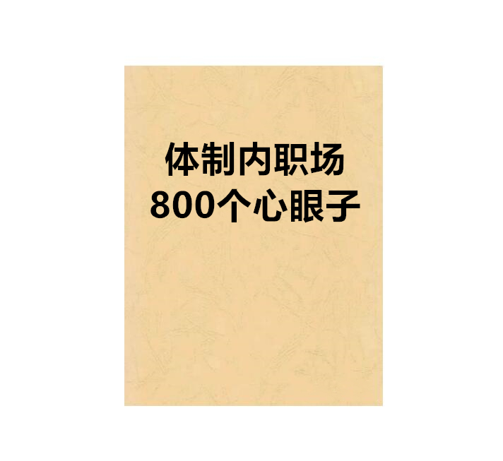 《体制内职场800个心眼子》PDF