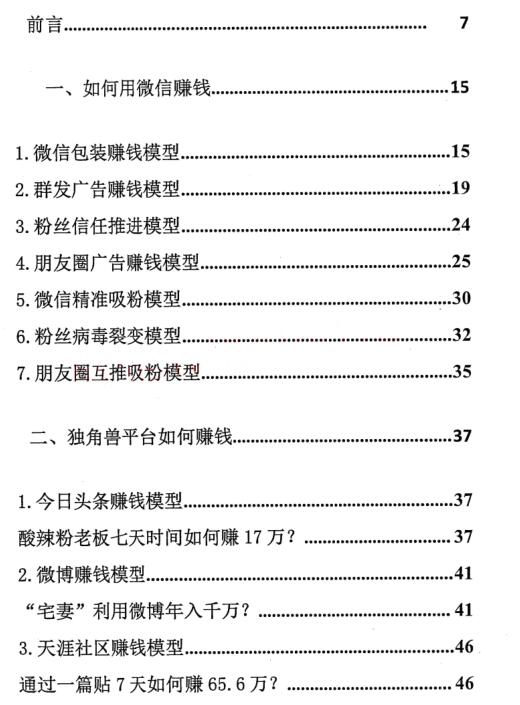 《互联网赚钱模板》PDF