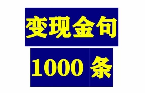 《变现金句1000条》PDF