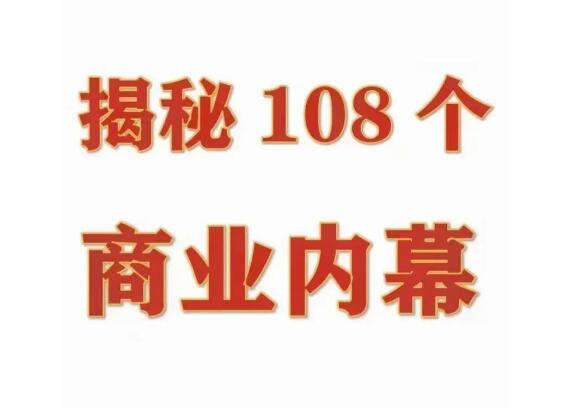 《揭秘108个商业内幕》PDF