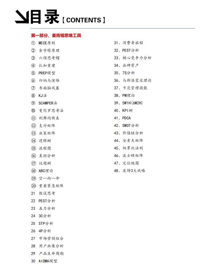 《思维模型全集》PDF